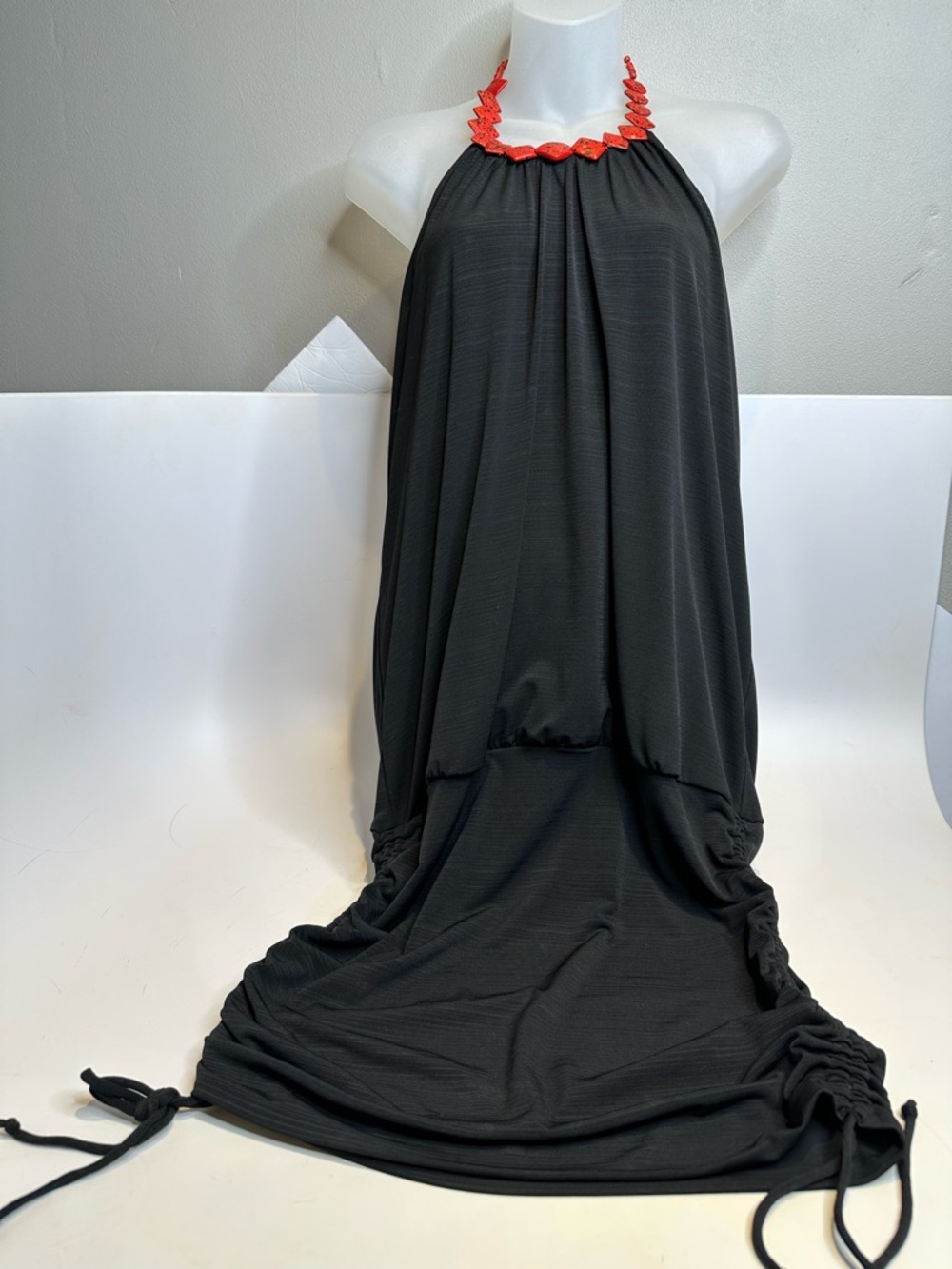Black Maxi Halter Dress
